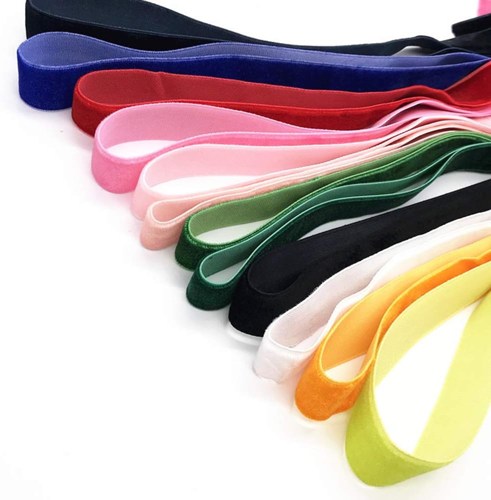 10 Yards Burgundy Velvet Ribbon Spool (Wine, 5/8")