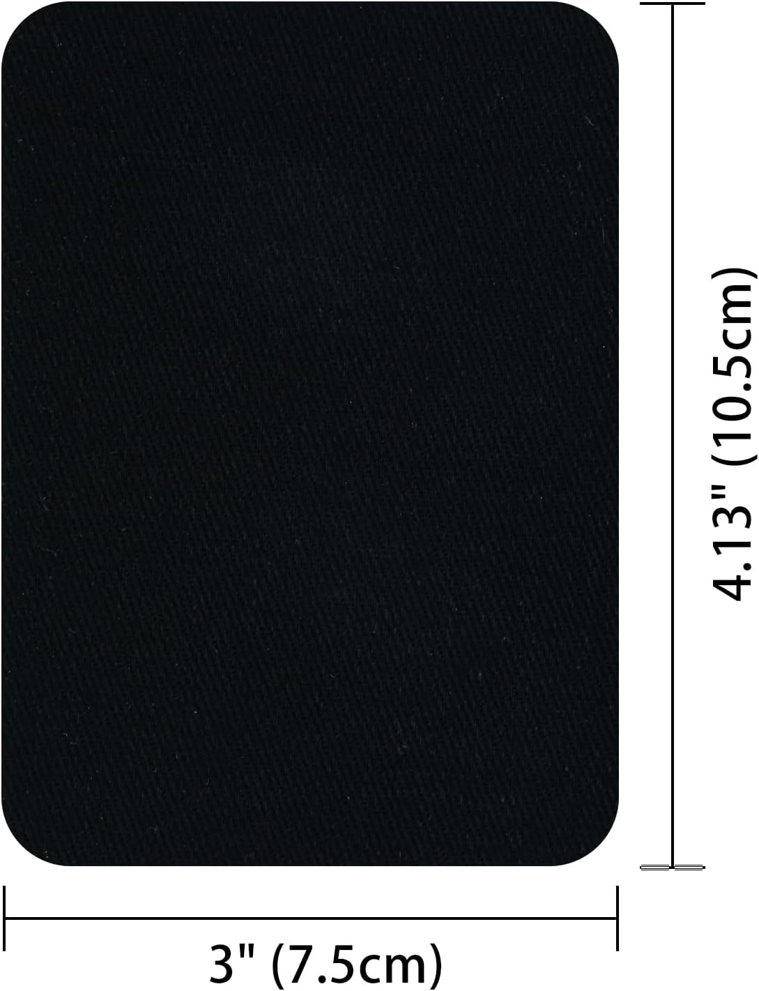 Premium Quality Fabric Repair Patches Iron-on Patches for Clothing Inside & Outside Strongest Glue Cotton 3" by 4-1/4"