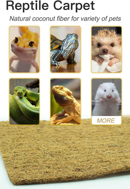 12x80 inch Natural Coconut Liners for planters Flower Basket, Reptile Carpet, Natural Coconut Fiber mat, Garden Decoration, Animal pet pad, Snow Mat