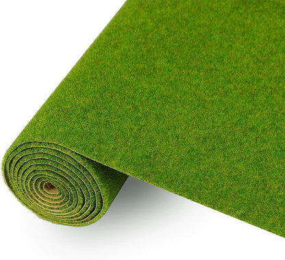 Artificial Model Grass Mat Trains Grass Green 40 x 100cm or 15.7"x 39"for Decoration Craft Scenery Model DIY