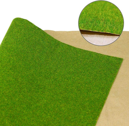 Artificial Model Grass Mat Trains Grass Green 40 x 100cm or 15.7"x 39"for Decoration Craft Scenery Model DIY