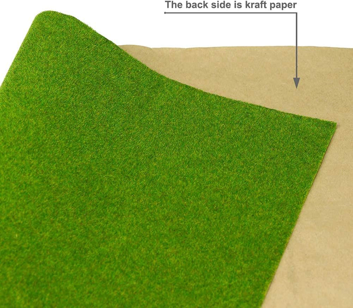 Artificial Model Grass Mat Trains Grass Green 40 x 100cm or 15.7"x 39"for Decoration Craft Scenery Model DIY