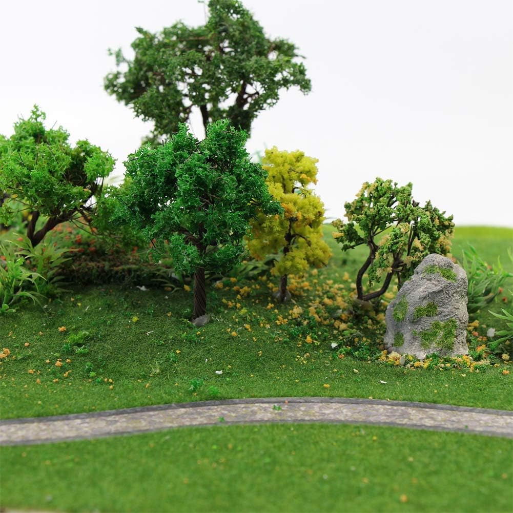 Artificial Model Grass Mat Trains Grass Green 40 x 100cm or 15.7"x 39"for Decoration Craft Scenery Model DIY