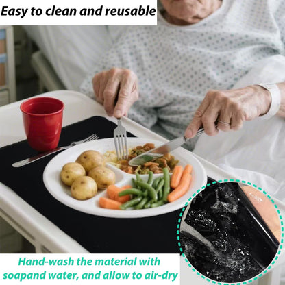 Non Slip Material , Roll Silicone Roll Cut to Size Blue Non Slip Mat Large Table Pads for Baking Drawer Crafts Counter Eating Aids Drawer 8 Inch x 3.25 ft