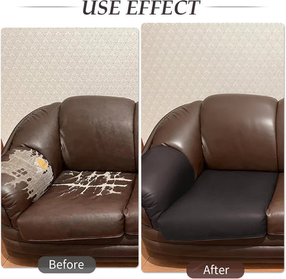 Faux Leather Repair Kit for Furniture - Advanced PU, Strong Waterproof Self Adhesive Leather Repair Patch for Couch 3.9X79 inch Vinyl Repair Tape for Car Seats Sofa Office Chair (Brown)