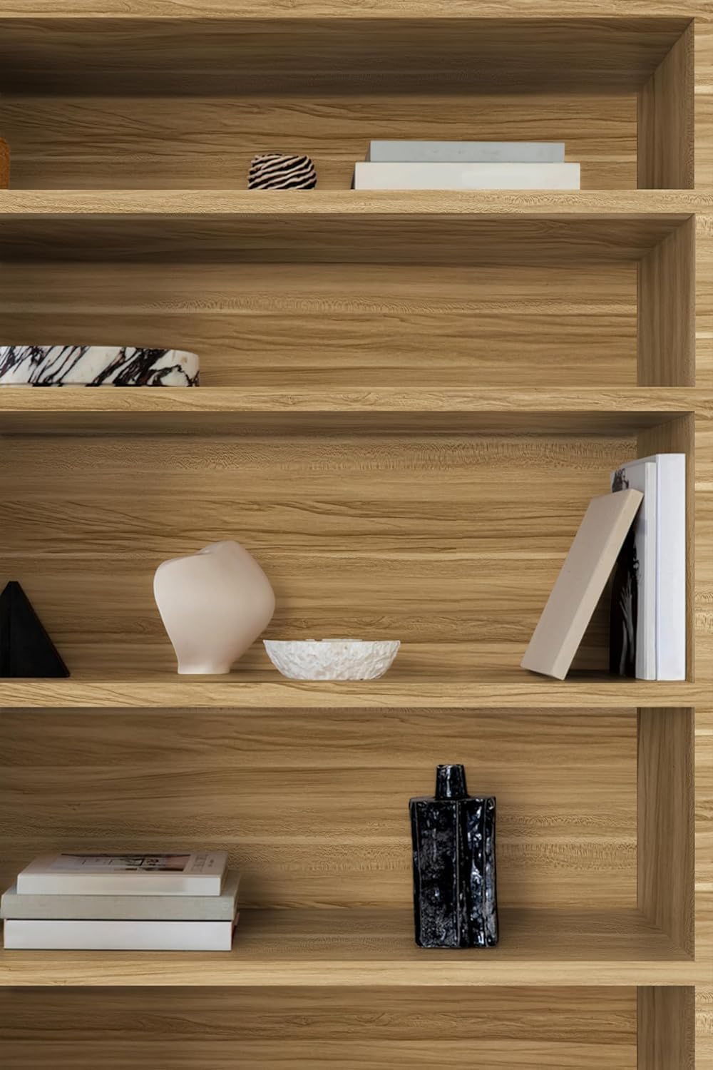 Wood Grain Contact Paper Peel and Stick Wallpaper Brown Faux Wooden Look Vinyl Wrap Self Adhesive Removable Wall Cover for Countertops Cabinets Drawers Shelf Furniture Decor 17.7" x 118"