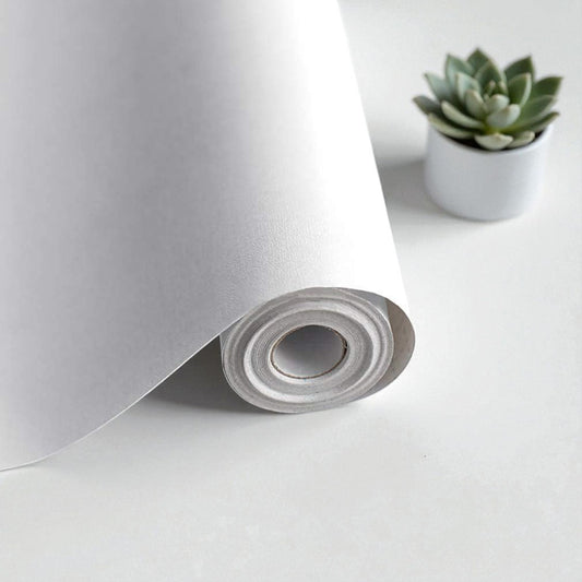 White Peel and Stick Wallpaper White Contact Paper Removable Temporary Self Adhesive Decorative Wallpaper Vinyl Roll for Wall 314.9"x17.7"