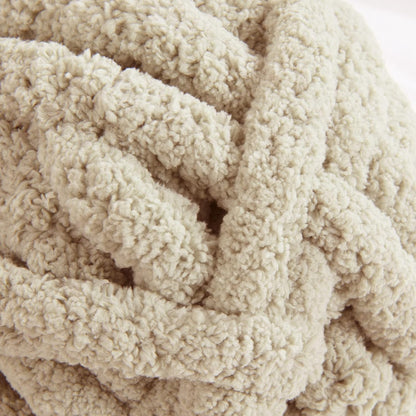 Khaki Chunky Chenille Yarn - Bulky Thick Fluffy Yarn for Crocheting and Knitting Blankets, Soft Plush Yarn, 8 Jumbo Pack