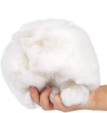 Premium Polyester Fiber Fill, Soft Pillow Stuffing, Stuffing for Stuffed Animals, Toys, Cloud Decorations, and Repair, Machine-Washable 20 oz