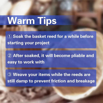 Basket Round Reed #4 2.5mm 1-Pound Coil Basket Weaving Cane for Chair Making and Wicker Weaving DIY Furniture Making Supplies