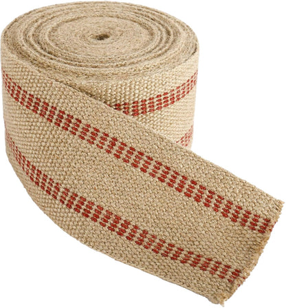 Craft Jute Webbing Tape, 3.5" x 10 Yd,11 lbs Heavy-Duty for Chair Repair, Crafting, Burlap Ribbon, Upholstery