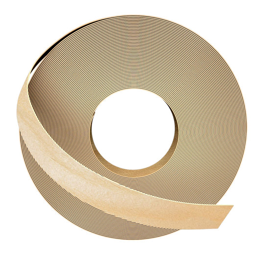 Birch Edge Banding, 3/4 inch x 50ft roll of Veneer Pre-glued Flexible, Real Wood Tape Banding for Cabinet Repair Furniture Restoration