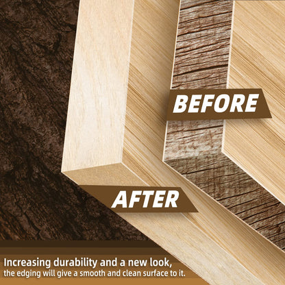 Birch Edge Banding, 3/4 inch x 50ft roll of Veneer Pre-glued Flexible, Real Wood Tape Banding for Cabinet Repair Furniture Restoration