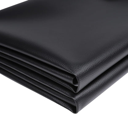 Soft Waterproof Synthetic Fabric Material, Marine Vinyl Faux Leather Sheets,Durable,Replacement Renovate for Upholstery Muscle Car,Furniture, Sofa (54inch x 30inch, Black)