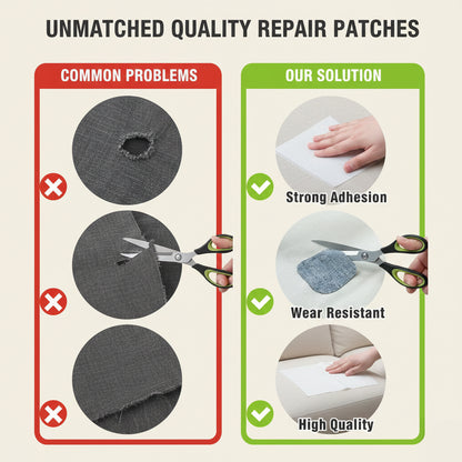 16" x 79" Self-Adhesive Linen Fabric Repair Tape - Heavy-Duty Upholstery Patch Kit for Sofas, Chairs, and Furniture Renovation
