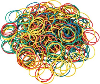 700 Pcs Multicolor Rubber Bands,  Reusable Elastic Rubber Band for Office Supplies File Folders, Home Packaging, Crafts DIY Bundling, Multipurpose