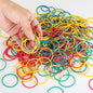 700 Pcs Multicolor Rubber Bands,  Reusable Elastic Rubber Band for Office Supplies File Folders, Home Packaging, Crafts DIY Bundling, Multipurpose