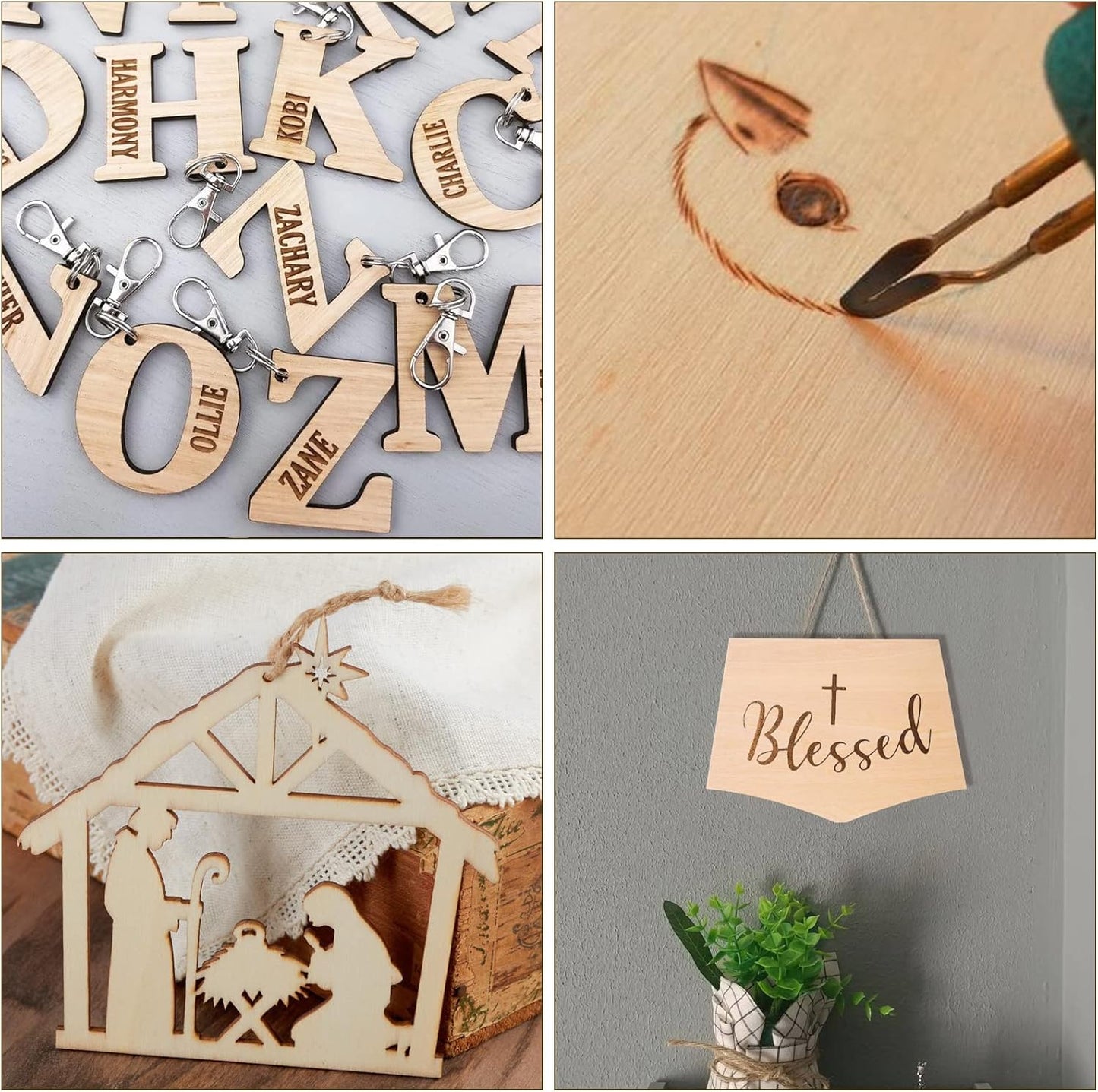 25 Pack 8 x 12 Inch Basswood Sheets, 1/16 Thin Craft Plywood Sheets, Thin & Unfinished Wood Boards for Crafts, Hobby, Model Making, Wood Burning