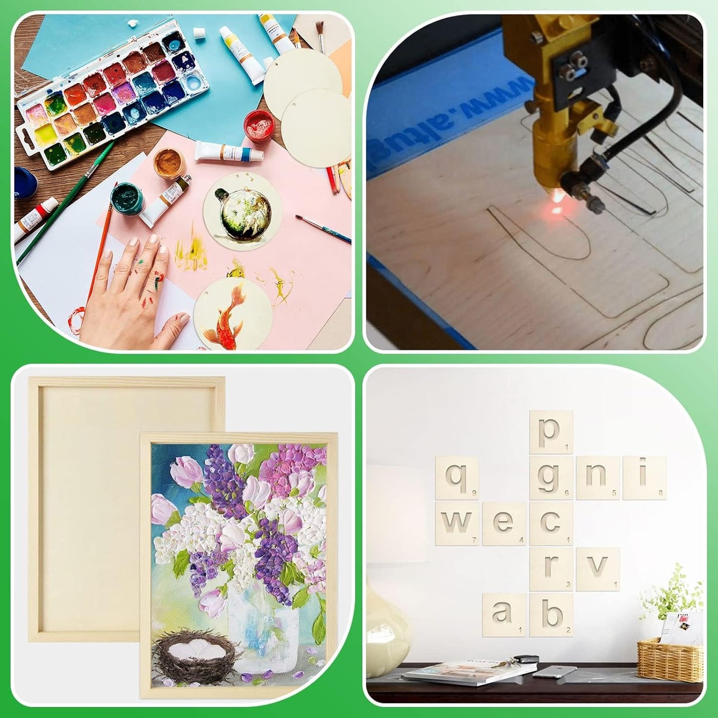 25 Pack 8 x 12 Inch Basswood Sheets, 1/16 Thin Craft Plywood Sheets, Thin & Unfinished Wood Boards for Crafts, Hobby, Model Making, Wood Burning