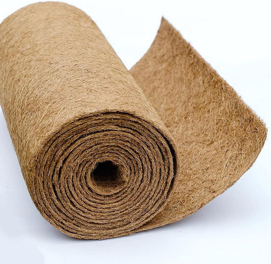 12x80 inch Natural Coconut Liners for planters Flower Basket, Reptile Carpet, Natural Coconut Fiber mat, Garden Decoration, Animal pet pad, Snow Mat
