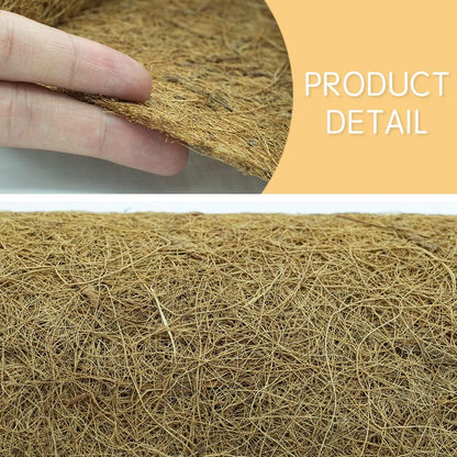 12x80 inch Natural Coconut Liners for planters Flower Basket, Reptile Carpet, Natural Coconut Fiber mat, Garden Decoration, Animal pet pad, Snow Mat